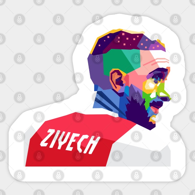 Hakim Ziyech Sticker by erikhermawann22
